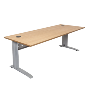 C leg shaped desk for hire