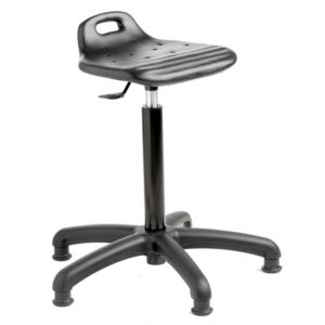 black ergonomic sit stand stool